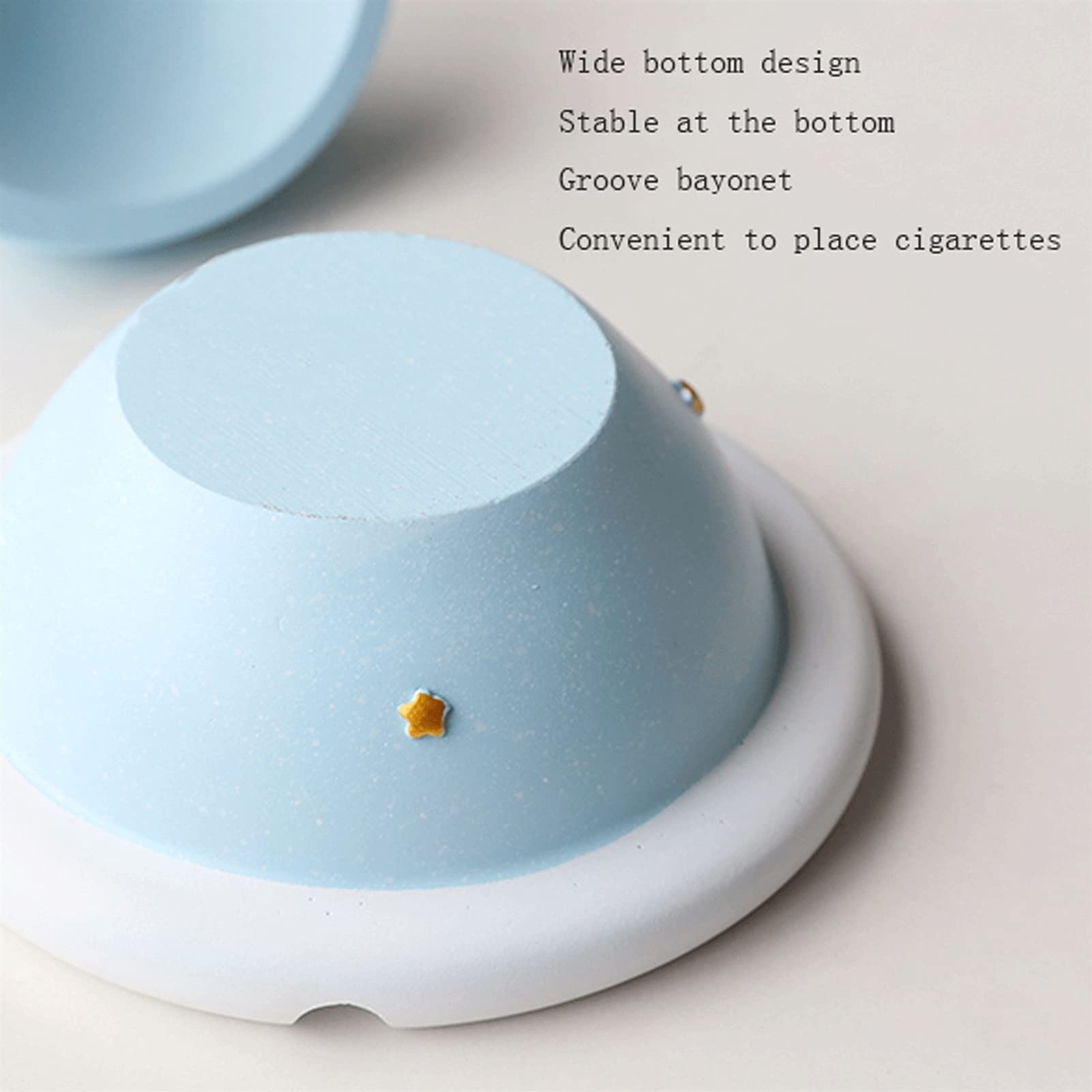 Popielniczka/Popielniczka dla palących Creative Astronauta Aszkę Home Office Salon Room Ashtray 4-calowy Ash-Ash-Downoporażowa Taca z pokrywką (niebieski/szary/różowy) Popielniczki do papierosów (