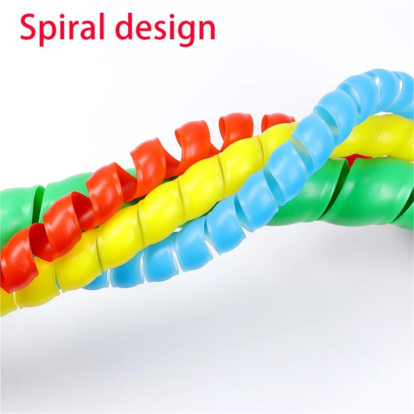 Tubo en Espiral para Cables, Funda Flexible for enrollar Cables en Espiral, Color Negro, 1 a 10 m, 8 a 35 mm(35mm)