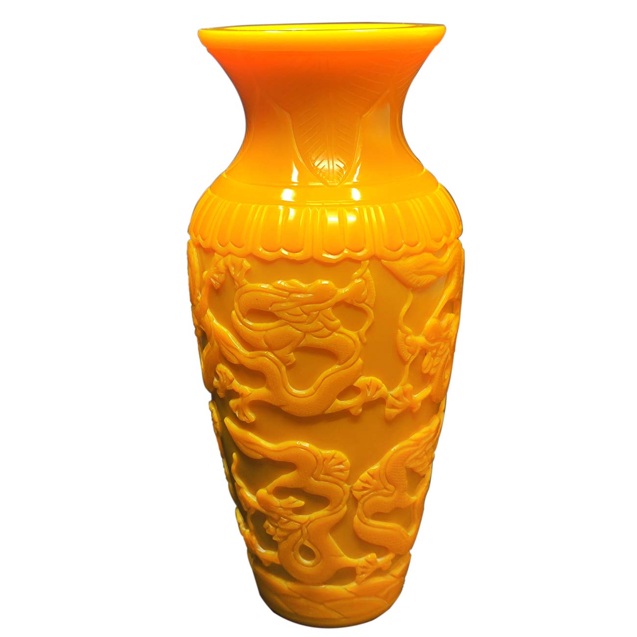 Yijin Engraved Reproduction Glass Vase for Private Collection