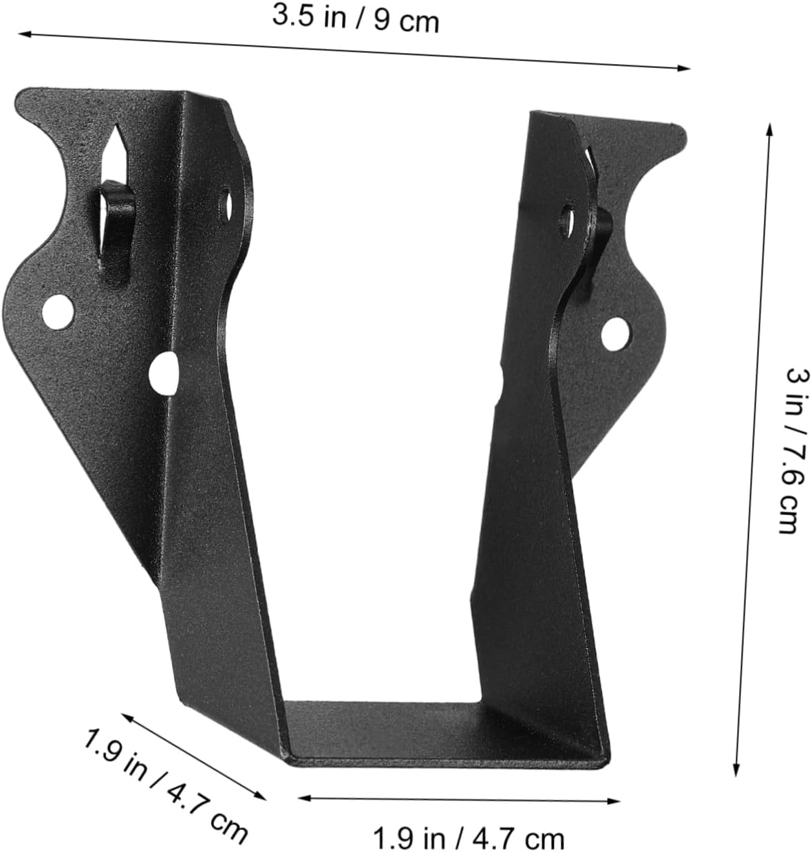 TEHAUX 3sets Face Mount Joist Hangers Heavy Duty Tie Brackets for Bedroom Laundry Room Hotel Use Design for Enhanced Space Efficiency 10pcs*3