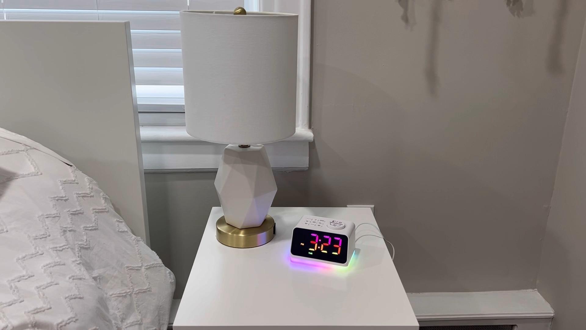Réveil,Réveil Numérique Led Avec Snooze 4 Gradateur De Luminosité