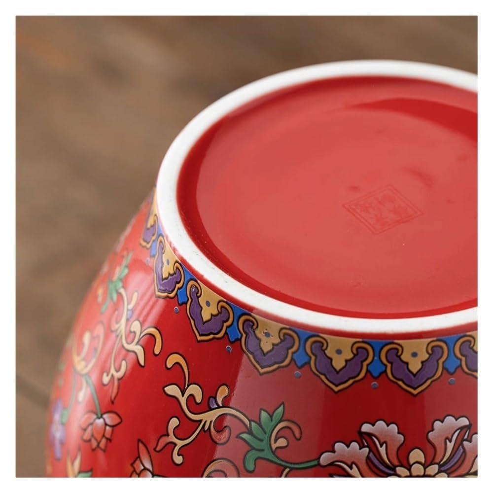 Pojemnik na herbatę Klasyczny emaliowany ceramiczny pojemnik na herbatę, duży, czarno-zielony, zamykany słoik do przechowywania w domu(Blue)