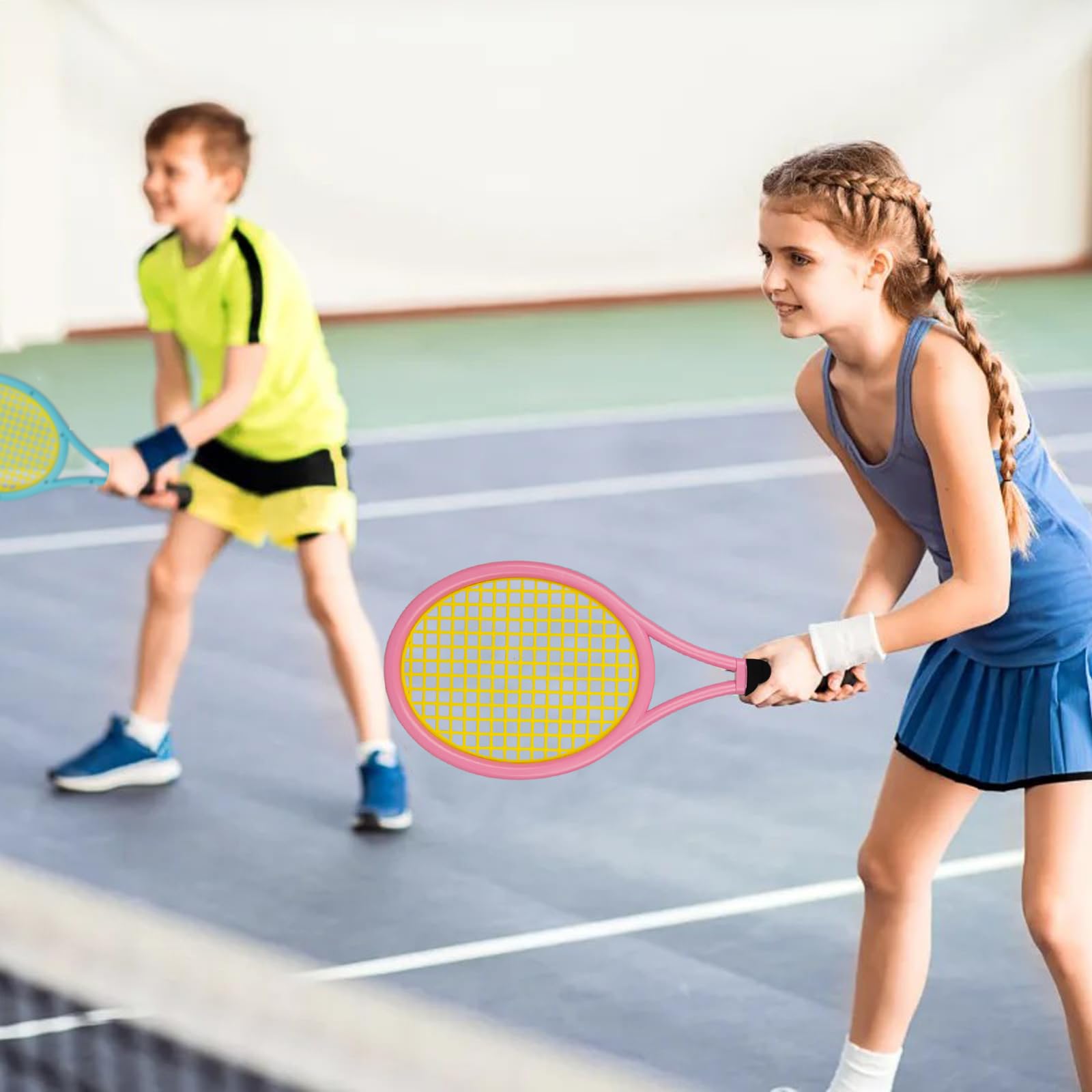 Ensemble de raquettes de tennis pour enfants 17 pouces avec balles en mousse souple et sac de transport