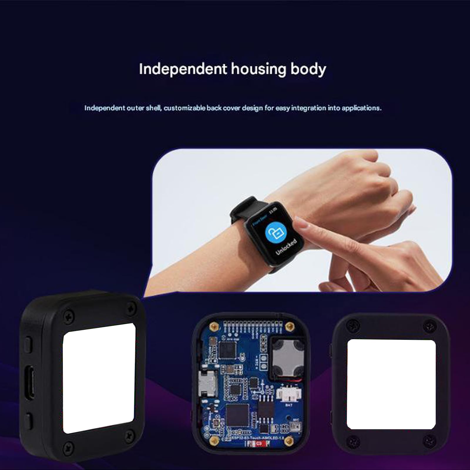 Scheda di sviluppo AMOLED Touch da 1,8 pollici avanzata per prototipazione vocale e applicazioni Maker Scheda di sviluppo touch