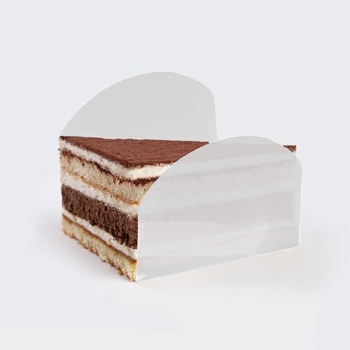 Miniatura 2 de DOITOOL Decoración de boda, 100 piezas de collar de pastel transparente para magdalenas, mousse circundante en forma de triángulo, envoltura de