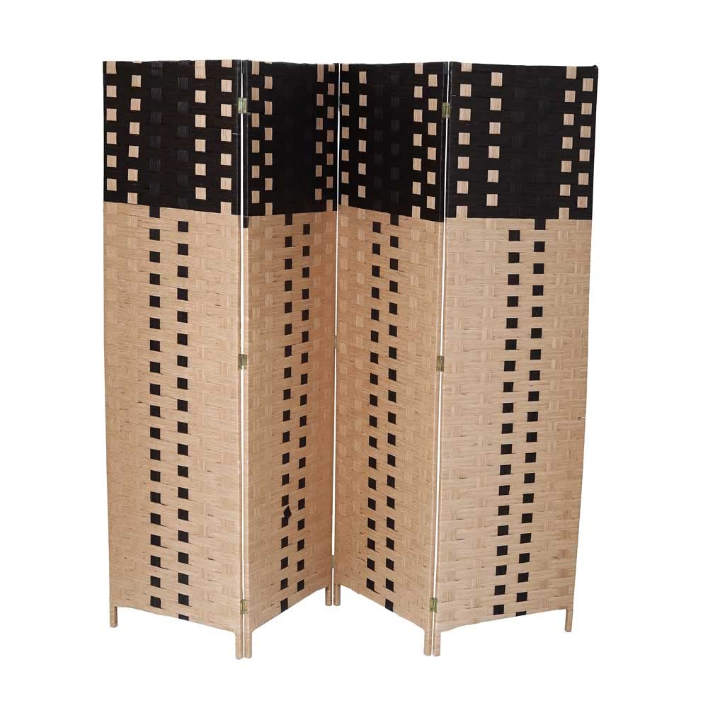 Buy YATAI Bamboo Wood Room Divider and Folding Privacy Screens 4 Panel