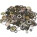 200 Gram (Approx 170pcs) DIY Assorted Color Antique Metal Steampunk Gears Charms Pendant Clock Watch Wheel Gear for Crafting, Cosplay Halloween Decoration,Jewelry Making Accessory
