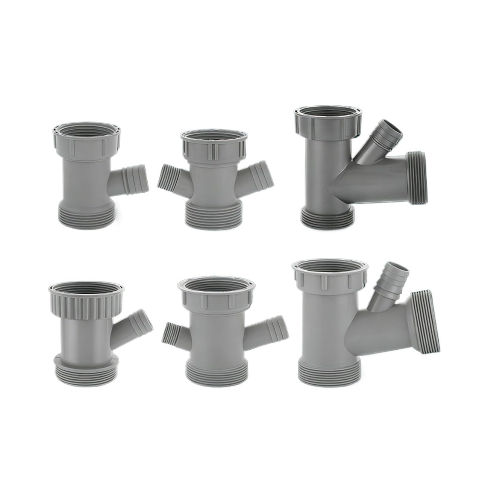 Sink Drain Pipe Adapter Y Shaped Basin Sewer Branch Connector Overflow Tube Thread Hose Joint for Kitchen Bathroom Accessories