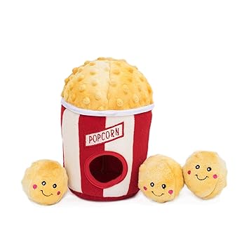 ZippyPaws Zp860 Popcorn Bucket Squeak Toy