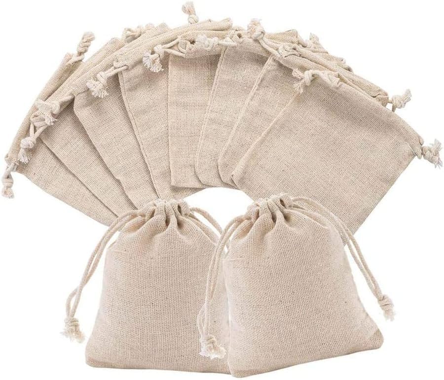 アイボリー コットン 巾着袋 600枚セット サイズ高さ10センチ幅8センチ｜