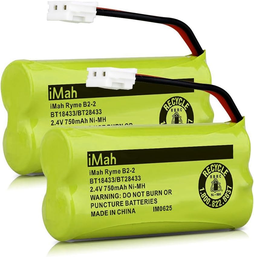 Amazon.com: iMah BT18433/BT28433 2.4V 750mAh Ni-MH Battery Also ...
