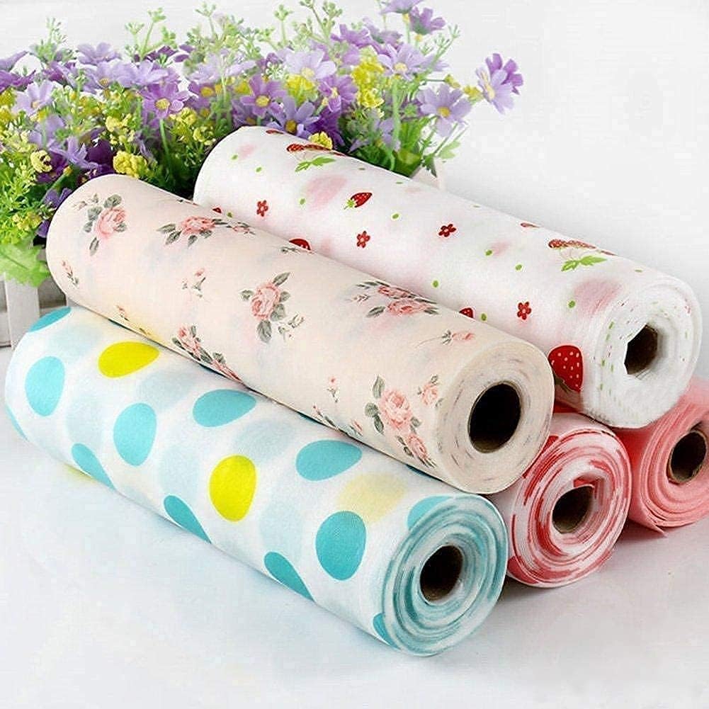 Anti-Slip Kitchen Cabinet Drawer Shelf Mat Liner Sheets for Waterproof Shelf Paper with Modern Pattern EVA Cabinet Mat Easy to Cut- Sheet for Fridge (Multicolors Mat, 30x300 CM)-image-2