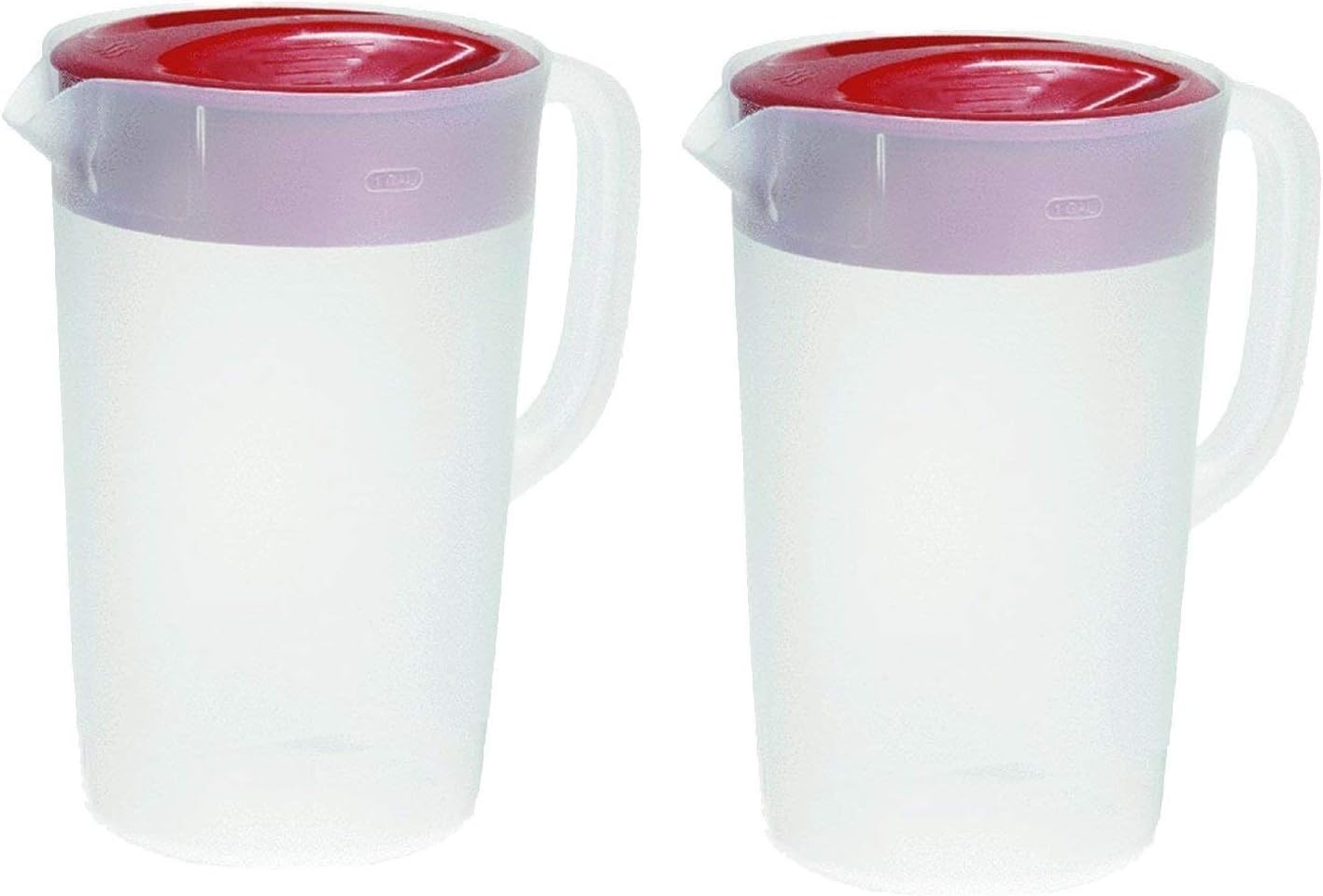 1 Gallon Servin' Saver Pitcher (Set of 2), 1, Red