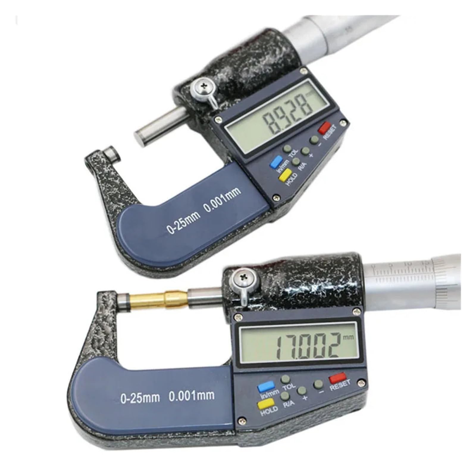 0,001 mm Cyfrowy mikrometr zewnętrzny 0-25 mm 25-50 mm 50-75 mm 75-100 mm Elektroniczny mikrometr Suwmiarka Wiele trybów pomiaru(0-25MM TYPE A)