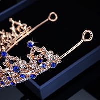 Vista 99 de Kamirola - Corona de reina y tiaras corona de princesa para mujeres y niñas, diademas de cristal para novia, princesa para bodas y fiestas (01)