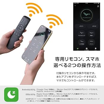 n*a様 SD スマホ操作可 電動リクライニングベッド 高反発マットレス付 シングル] スマホで操作OK 電動リクライニングベッド 高反発