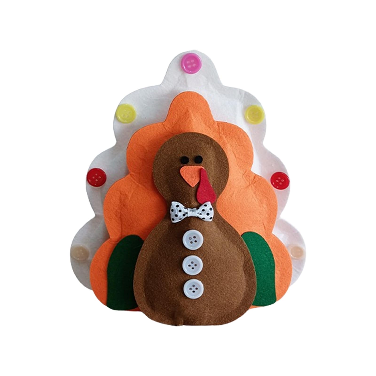 Tsophreniq Craft Turkey Statue Ideal for Seasonal Displays and Child Safe Thanksgiving Tools Party