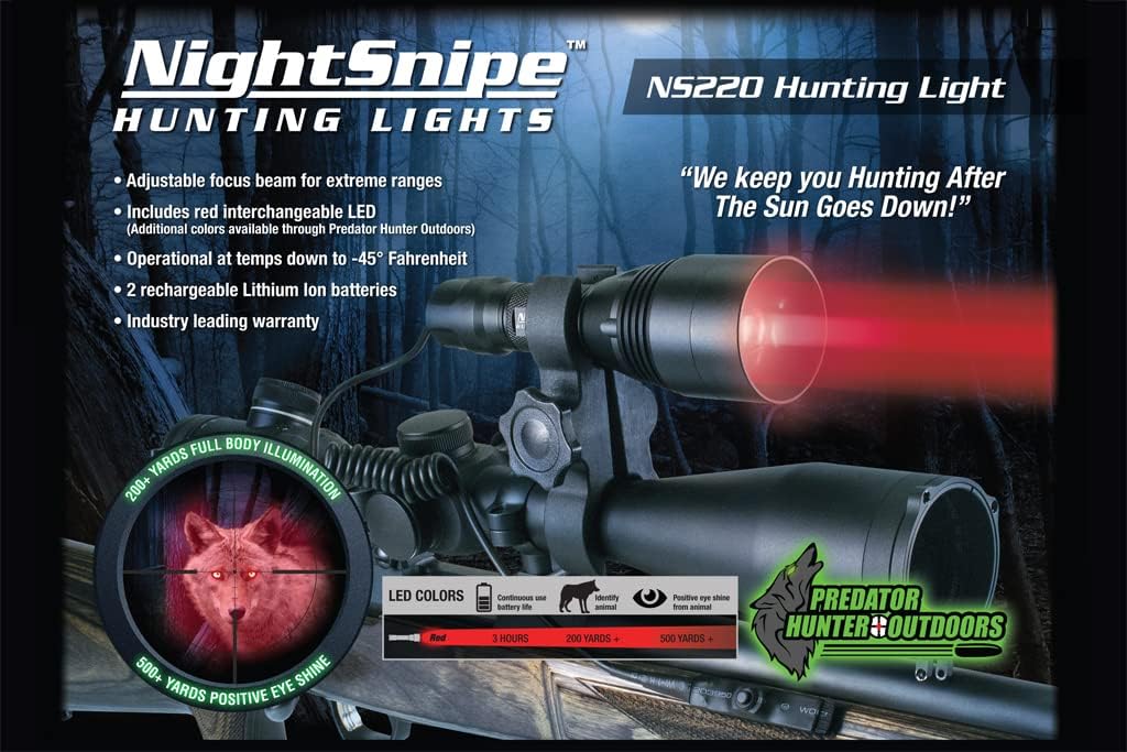 Adjustable Beam Hunting Light Kit NS220 RED Martinique Ubuy