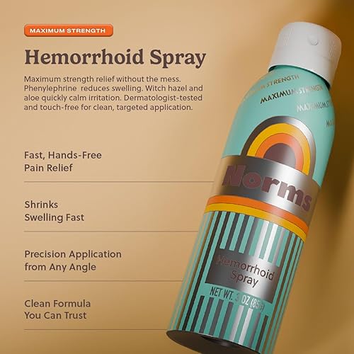 Miniatura 3 de Norms El paquete completo de tratamiento para hemorroides toallitas medicinales, spray sin contacto y crema de lidocaína al 5% para aliviar la