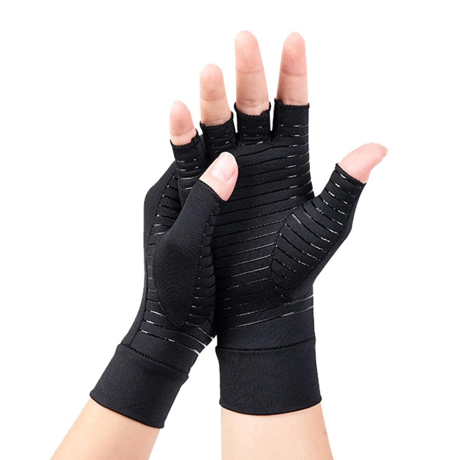 YUXITA Joint Training Half Finger Gloves Nonslip Grip Sun Protections Breathable Gloves For Cycling Fitness Workouts