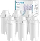 ICEPURE Pitcher Water Filter Replacement for Brita® Standard Water Filter, Brita® Pitchers and Dispensers,Classic OB03, Everyday, UltraMax, Metro+, XL, Mavea® 107007 35557 and More NSF Certified 6PACK