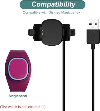 Charger for Magicband+, Replacement USB Charging Cable Dock for Magic Band Plus