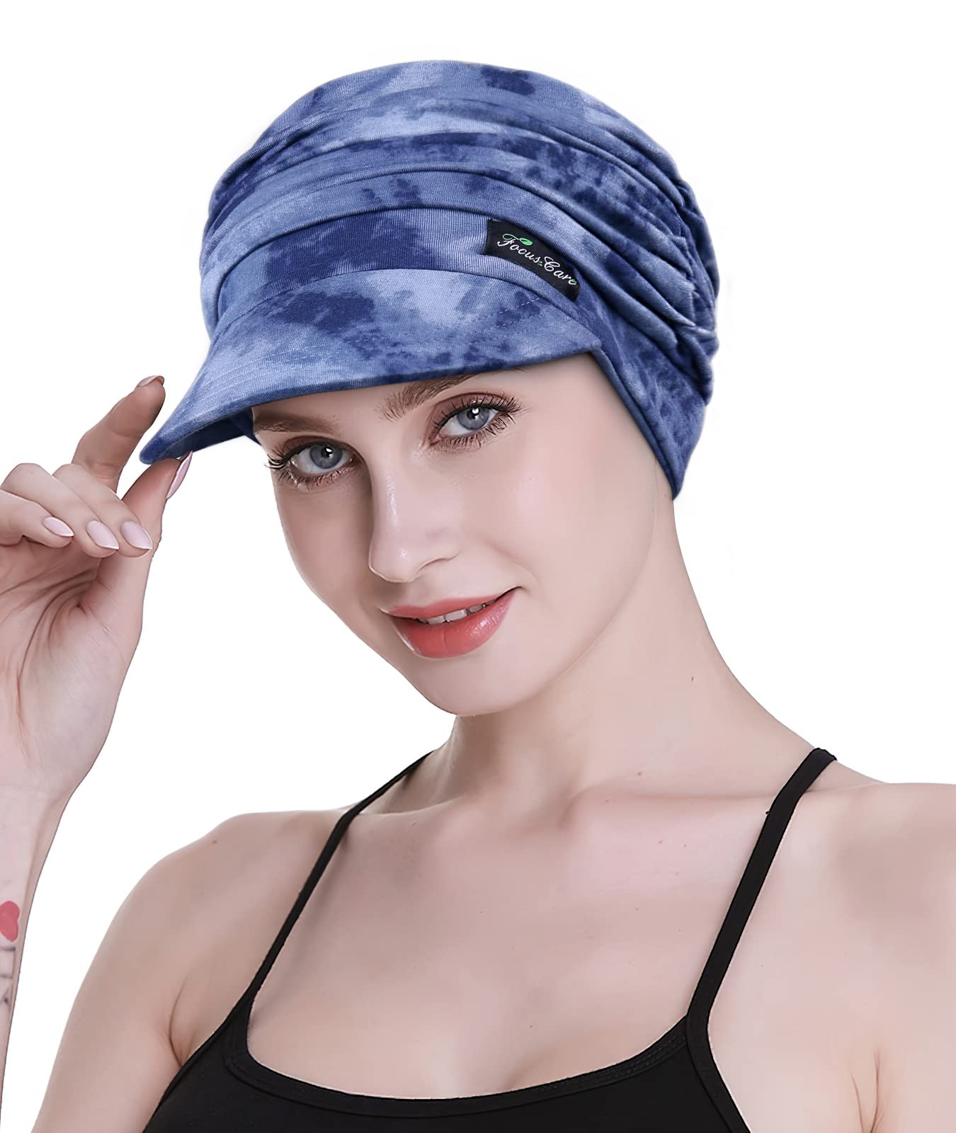 FocusCare Sciarpe morbide da Donna chemio, Tessuto di bambù, Cappellino da Baseball, Turbante per Perdita di Capelli