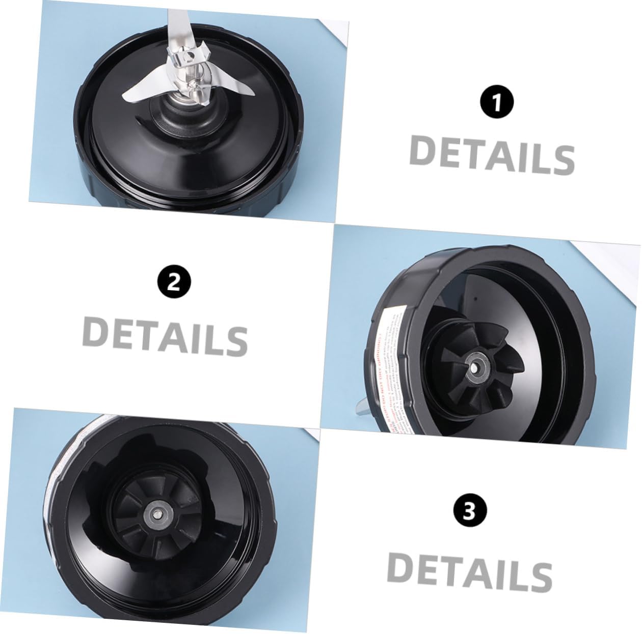 Gadpiparty 2pcs Replacement Blender Blades Base Assembly for Juicer Easy to Install and Clean Juicer Accessory for Blending Needs