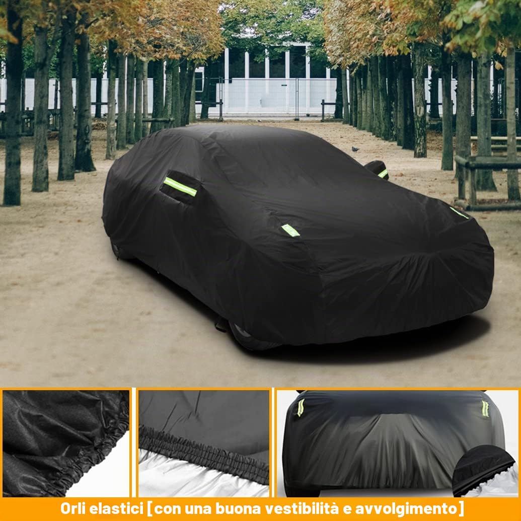 Telo Copriauto Compatibile con Porsche 911 992 991 997 996 993 964(94-26)/ 986 987 981 982(96-26), Impermeabile Copertura con Cotone, Telo Copri Interno ed Esterno per Neve Pioggia Sole Freddo