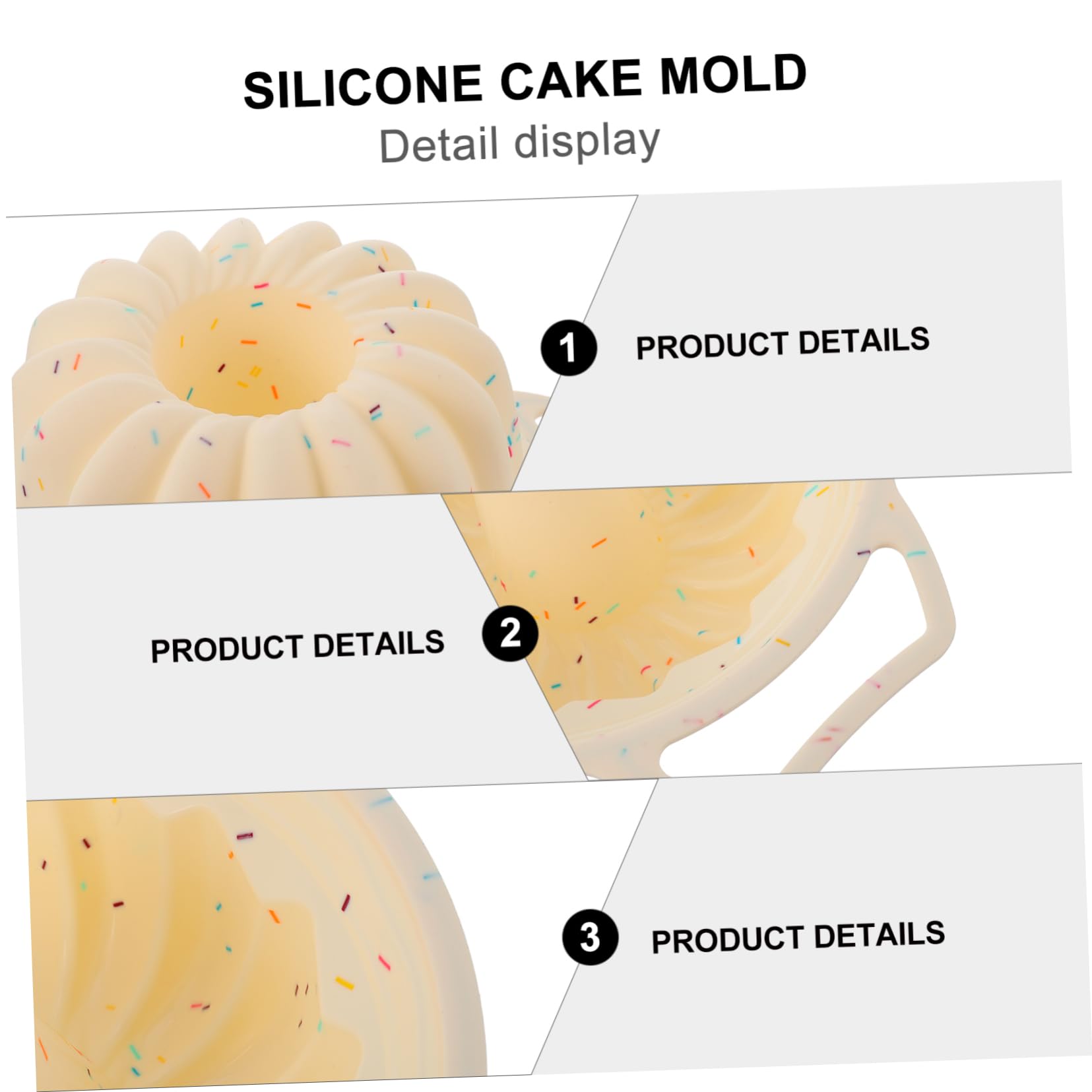 Cabilock 2 Piezas Molde de torta molde de pastel de bricolaje redondo tarta de queso molde muffins molde chocolate silicona suministros de cocina bandeja de hornear gel de sílice