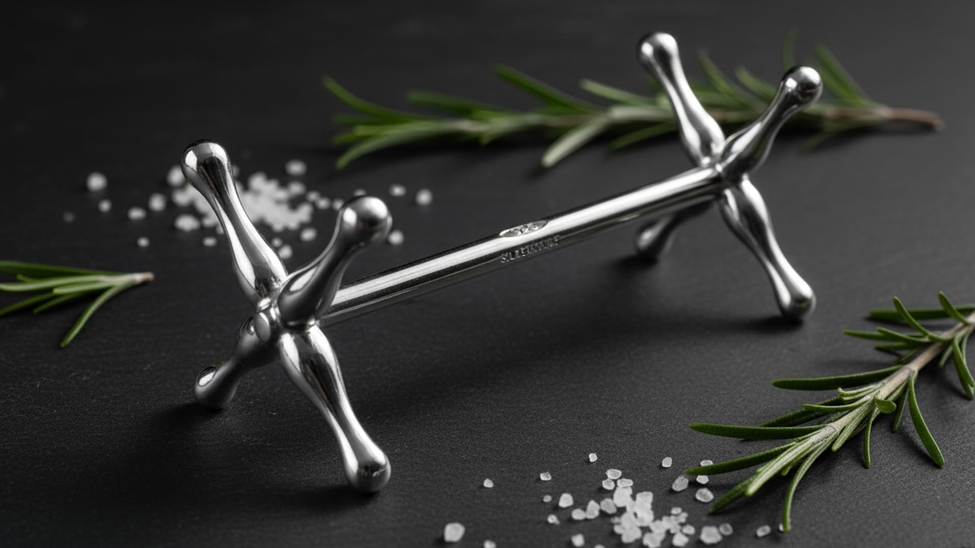 Messerbänkchen 925 Sterling Silber – L 7 cm – Edle Besteckablage für den Tisch – Inkl. Geschenkbox – Massives Silber