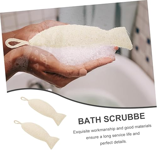 Kids Double-Sided Bath Towel - Soft Loofah Scrubber