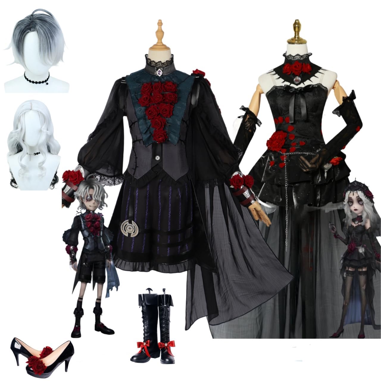 Amazon.co.jp: Camlia 第五人格 心理学者 長い夜 患者 星々 コスプレ 