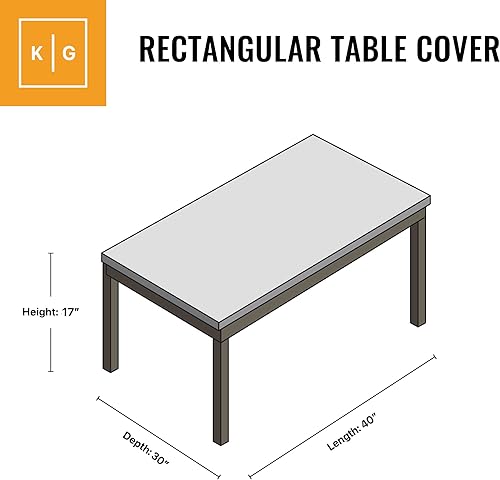 Miniatura 3 de KHOMO GEAR Funda resistente para muebles de exterior, fundas cuadradas y rectangulares impermeables con rejillas de ventilación de aire, para