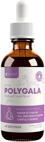 Active Polygala - Extracto de raíz de poligala avanzado - Yuan Zhi - Entrega líquida para una mejor absorción - Apoya la salud cerebral