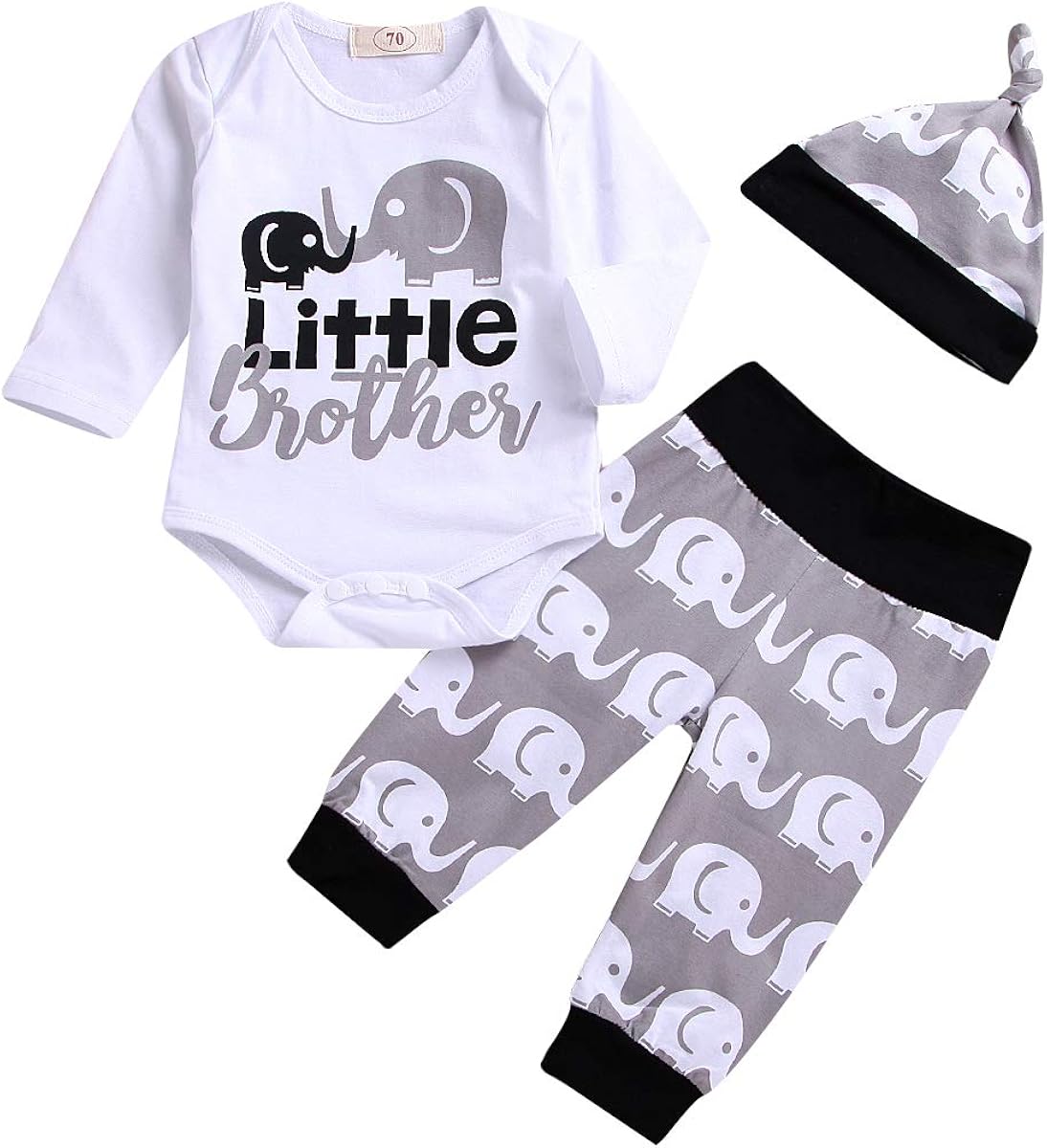 Amazon Com Little Brother Outfits Infant Baby Boys Little Elephant Outfit Long Sleeve Onesie Romper Pants Hat Clothes Set Clothing Shoes Jewelry Amazon Com Little Brother Outfits Infant Baby Boys Little Elephant Outfit Long Sleeve Onesie Romper Pants Hat Clothes Set Clothing Shoes Jewelry