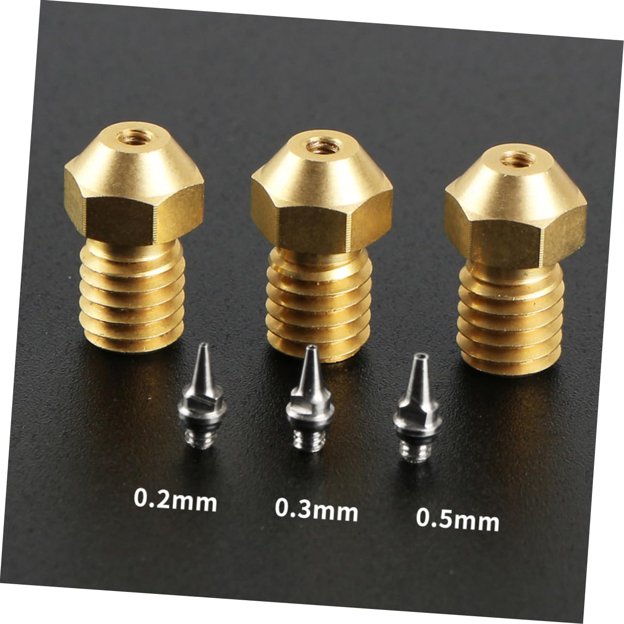 3d-druckerdüse 0, 2/0, 3/0, 5mm Metall für 1, 75mm Filament