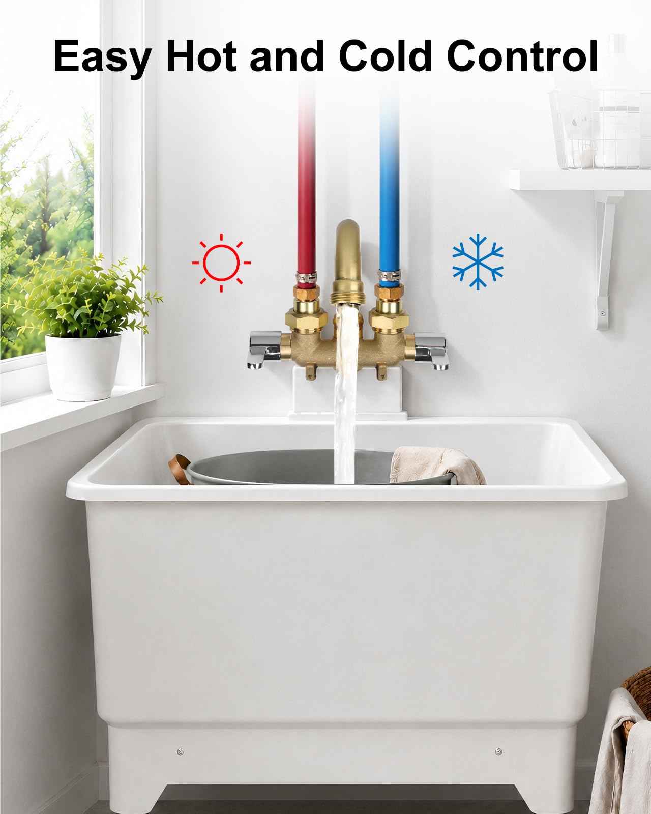 Aolemi Laundry Sink Faucet - Wall Mount Chrome -3 Aolemi Laundry Sink Faucet - Wall Mount Chrome -3
