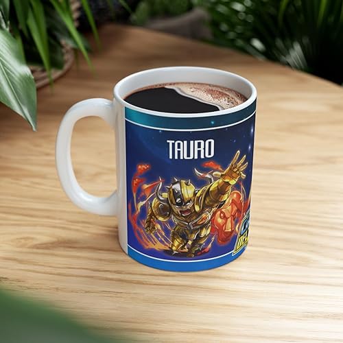 Miniatura 4 de Tauro, Los Caballeros del Zodiaco, Taza Ceramig 11 Oz
