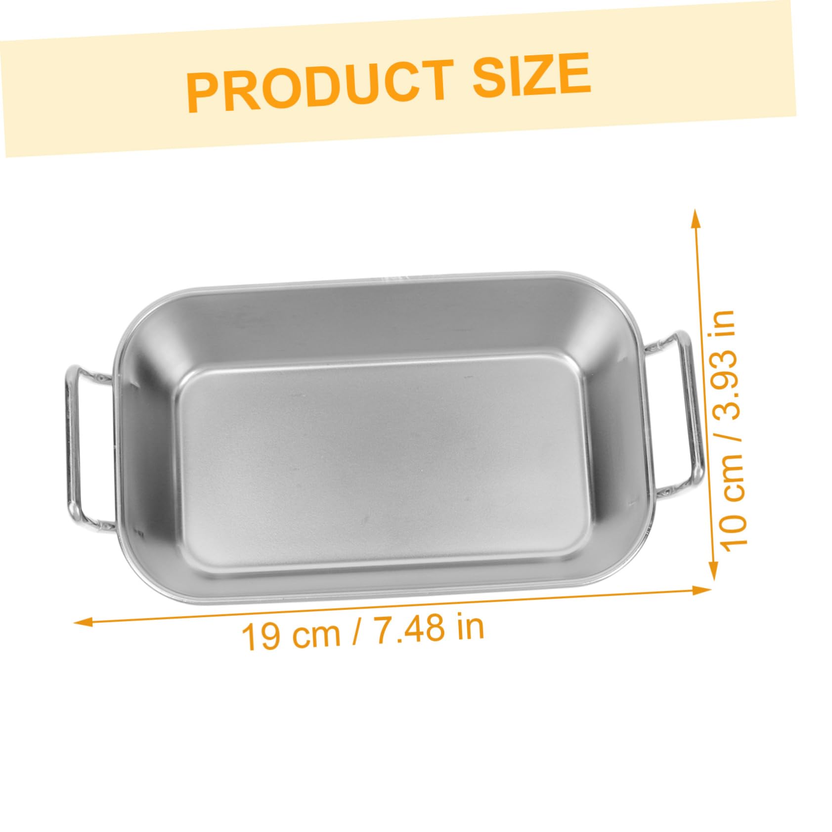 Mikinona Stainless Steel Snack Holder Thickened Fried Food Plate for French Fries Chicken and Appetizers and Easy to Clean for Parties and Family Gatherings