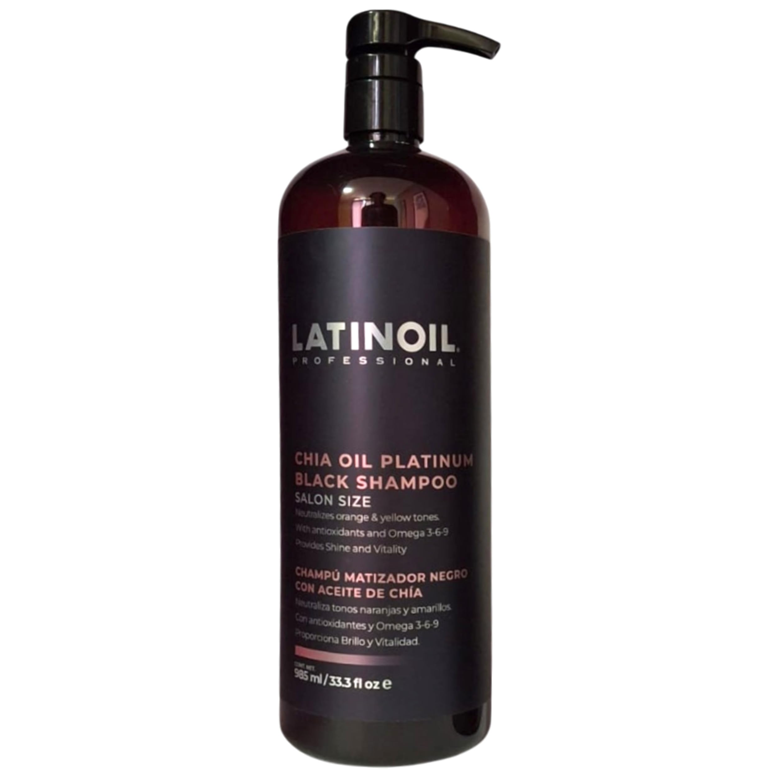 Amazon.com : LATINOIL - Platinum Black Shampoo, Black Shampoo for