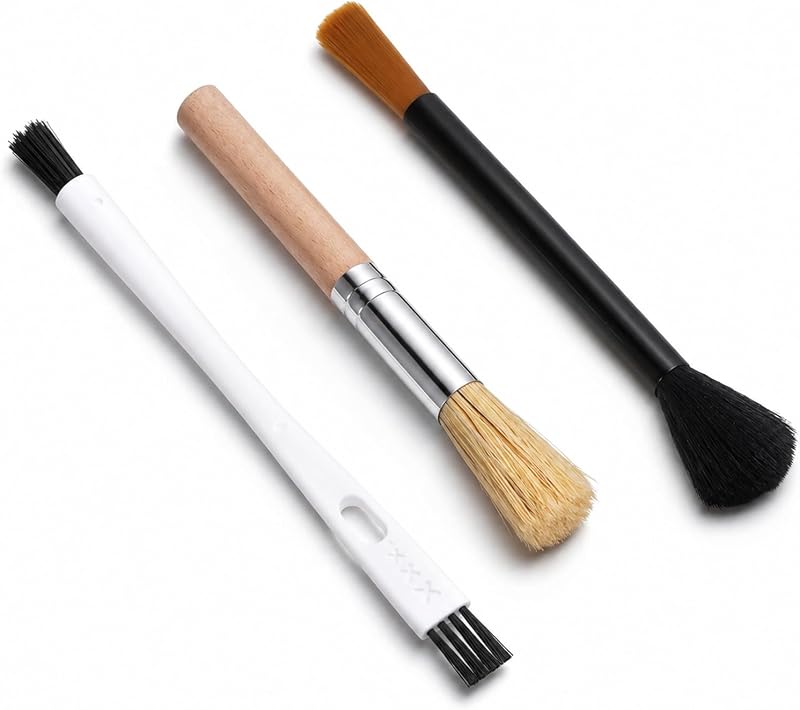 3PCS Coffee Grinder Cleaning Brush Set Espresso Machine Brush | Cleaner Tool ,Espresso Brushes Accessories ,Cleaner Barista Brushes ,Machine Cleaning ,for Barista Home Kitchen Bean Grain Co
