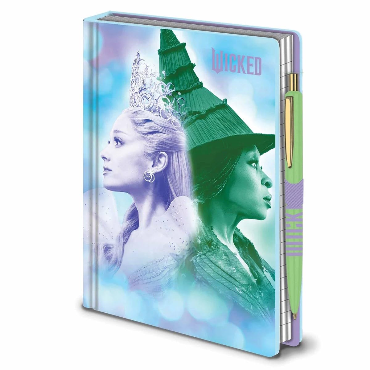 Wicked Elphaba & Galinda A5 Notebook and Pen Set, Official Licensed Broadway Merchandise, Premium Stationery Gift for Musical Fans, Students & Collectors