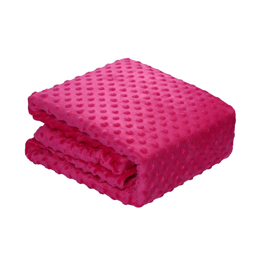 Removable Duvet Cover for Weighted Blanket, Super Soft Minky Dot Duvet Cover (48"x72")