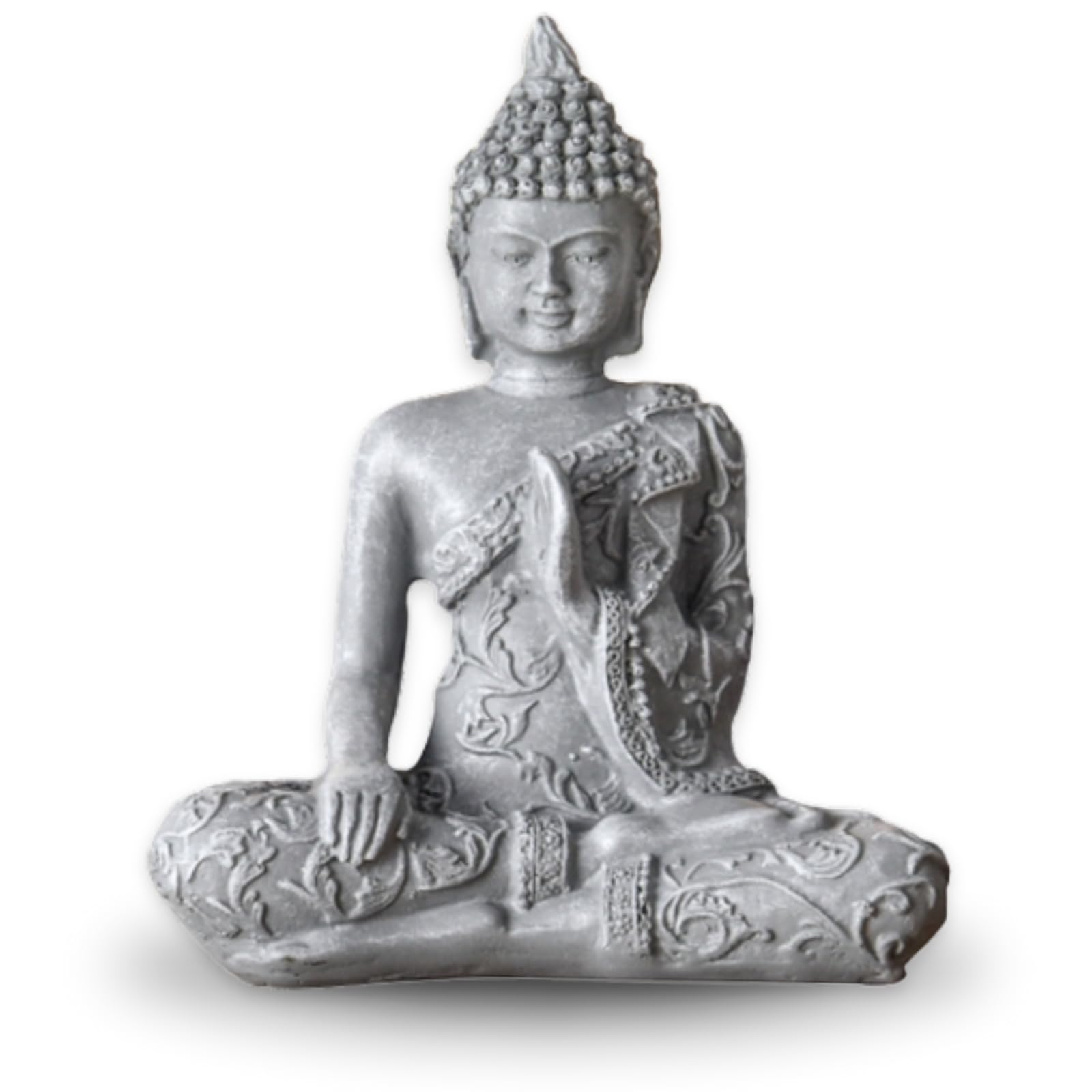 Zen'Light SBM1 grey stone meditation Buddha1 figurine 10 x 5 x 12 cm