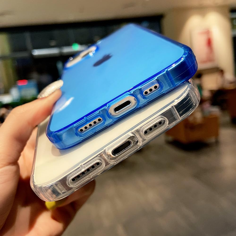 Clear Shockproof Phone Case With Neon Glitter For IPhone 12-15 Series - Slim Fit, Gel Silicone Protection 4 thumbnail image