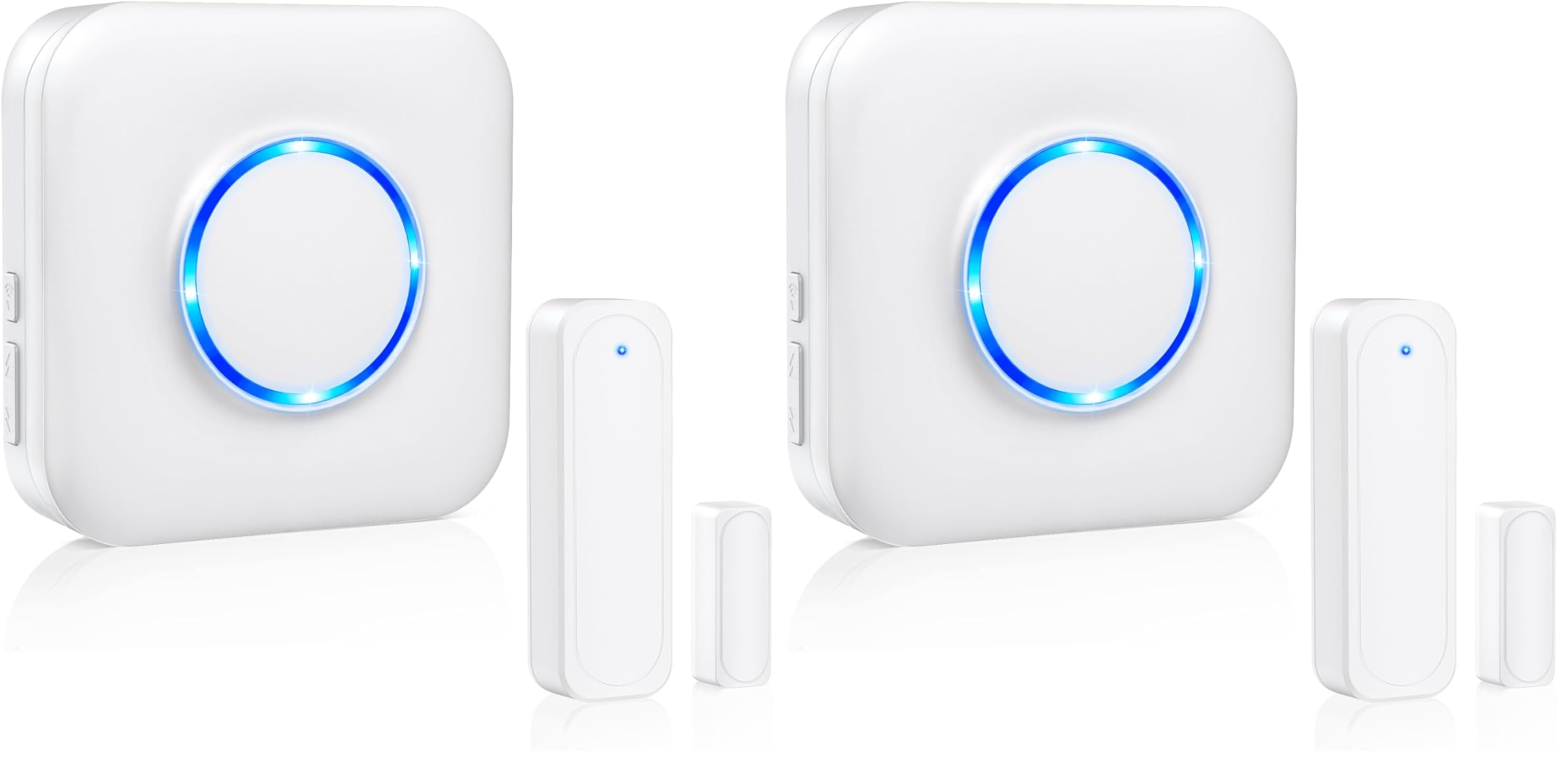 Door Chime, Satisure Door Sensor Alarm for Business/Store/Home/Bedroom When Entering, Door Bell Chime with 600 FT Range, 58 Chimes, 5 Volume Levels, 1 Sensor + 1 Receiver (Pack of 2)