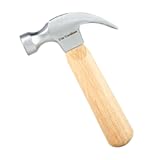 Claw Hammer With Wood Handle and Steel Head&comma; 8 OZ Small for House & DIY