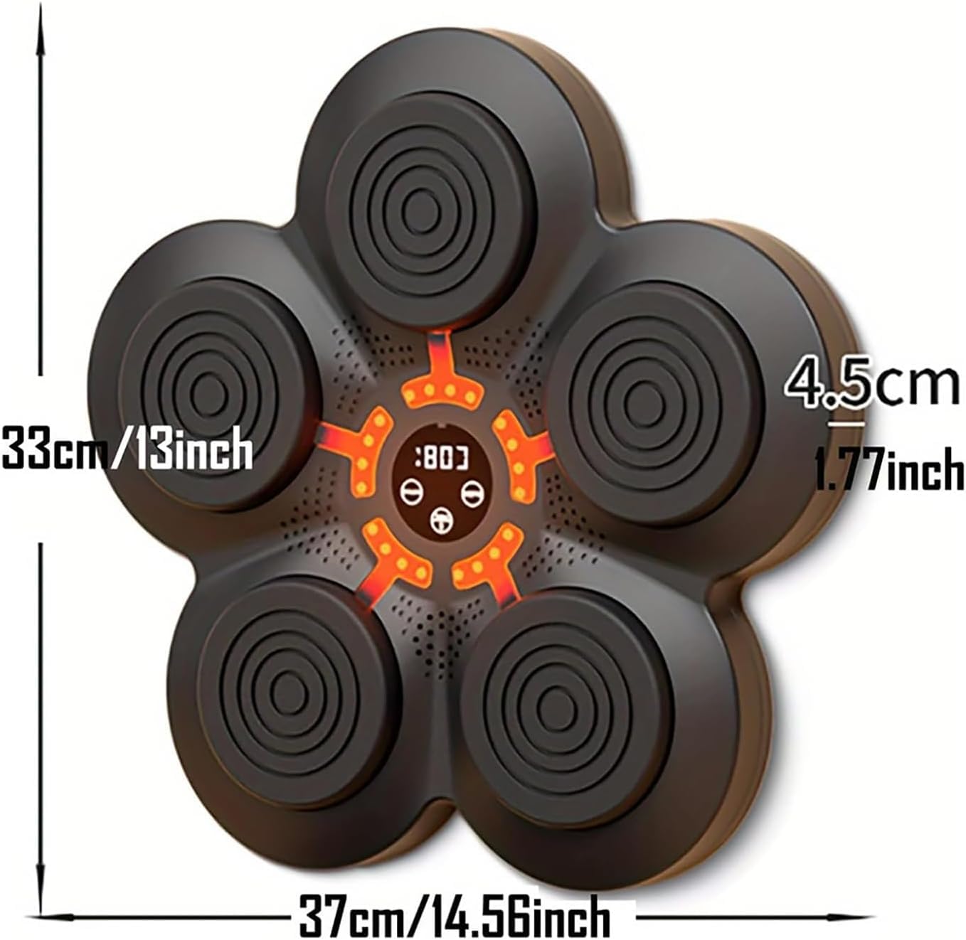 Music Boxing Machine, Musik Boxmaschine Bluetooth mit 2 Sätzen Boxhandschuhen für Erwachsene und Kinder, Boxausrüstung mit 5 Modi, 9 Stufen Geschwindigkeit,Boxmaschine geeignet für Heimtraining und St