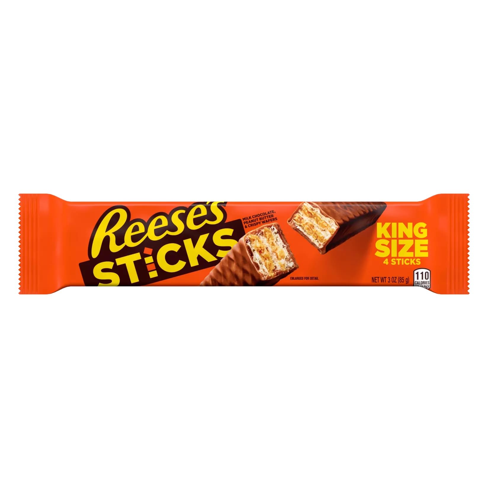 Reese's Sticks King Size - Schoko-Erdnussbutter-Süßigkeitenriegel, 24 Stück (24x85 g)